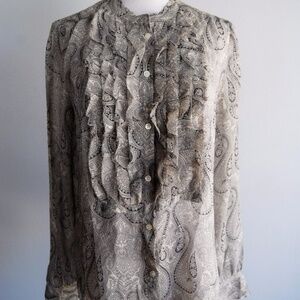 Classic J.Crew Paisley Print Blouse